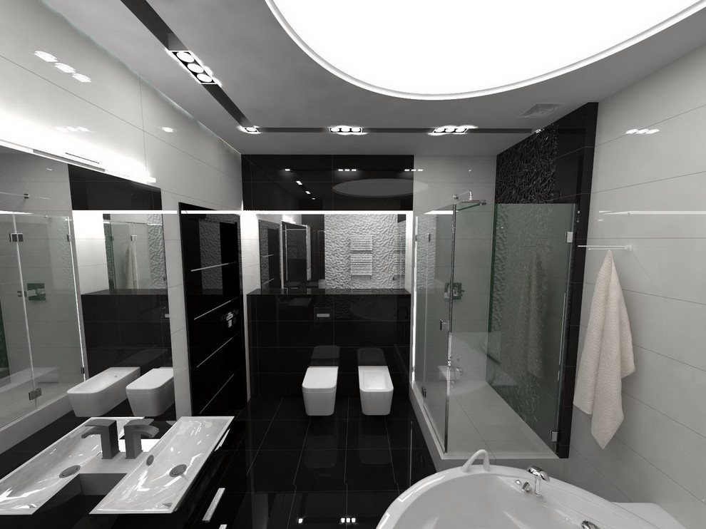 квартира стиль хай тэк + футуризм