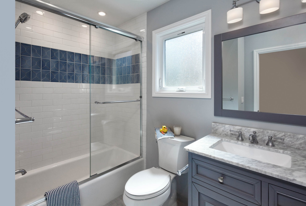 Sunnyvale Kitchen, Master Bath & Hall Bath - Transitional - Bathroom ...