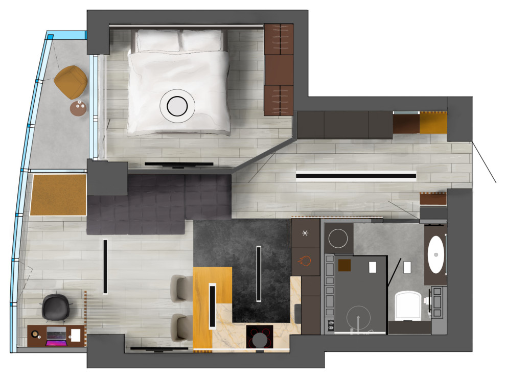 1 ком квартира в ЖК Чемпион-парк