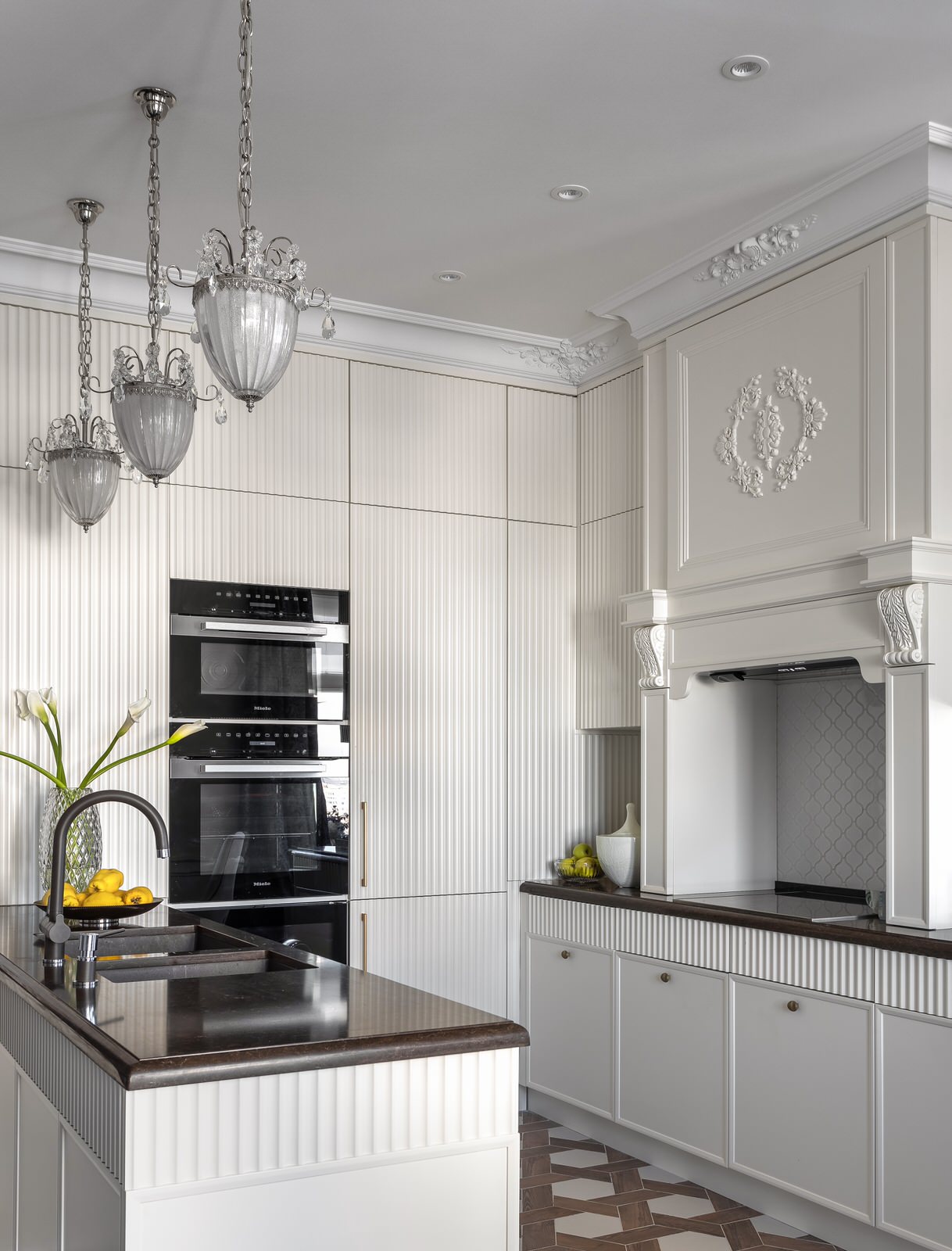 Трехкомнатная квартира с венгерским камином HQ Keramik