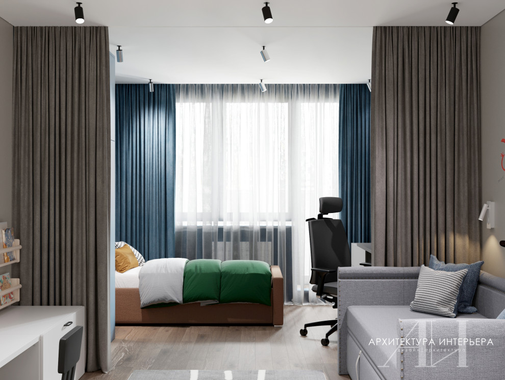 Квартира 67 м2 в доме серии П-44Т в Москве для семьи с двумя детьми