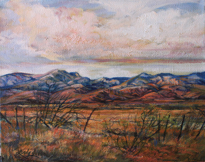West Texas Autumn Gold Original By Lindy Cook Severns