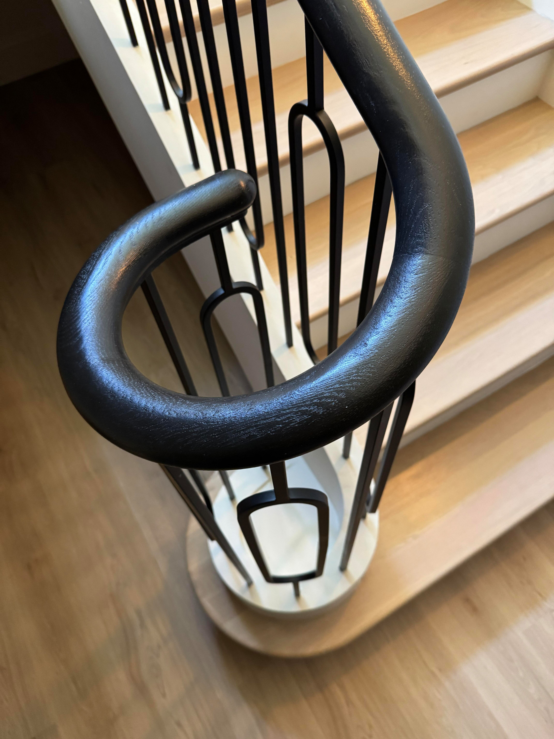 134_Stunning Straight Stair with an Elliptical Twist, McLean, VA 22101