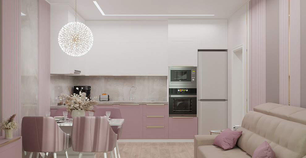 гостиная столовая в небольшой квартире