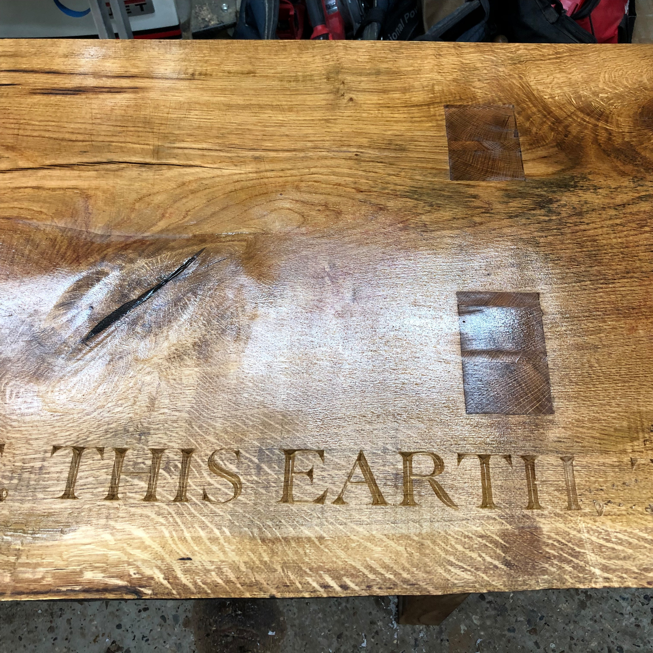 Bench made in English Oak