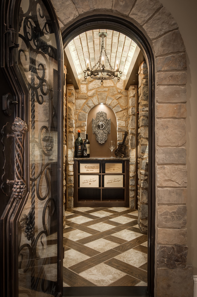 Closet converted into a Custom Wine Cellar