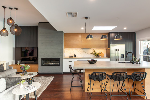 Warm | Timber | Luxe contemporain-cuisine
