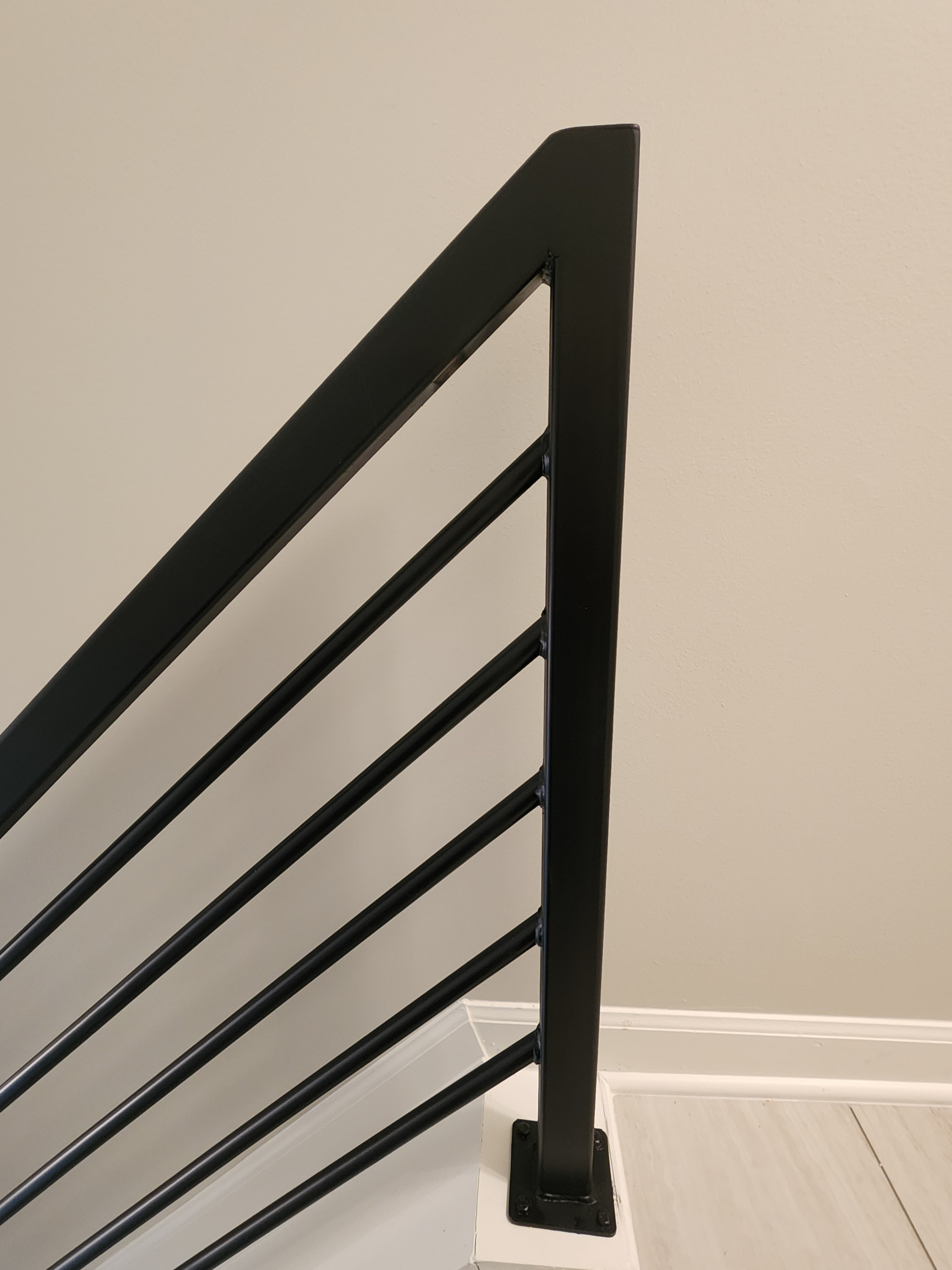 Sturdy indoor guardrail