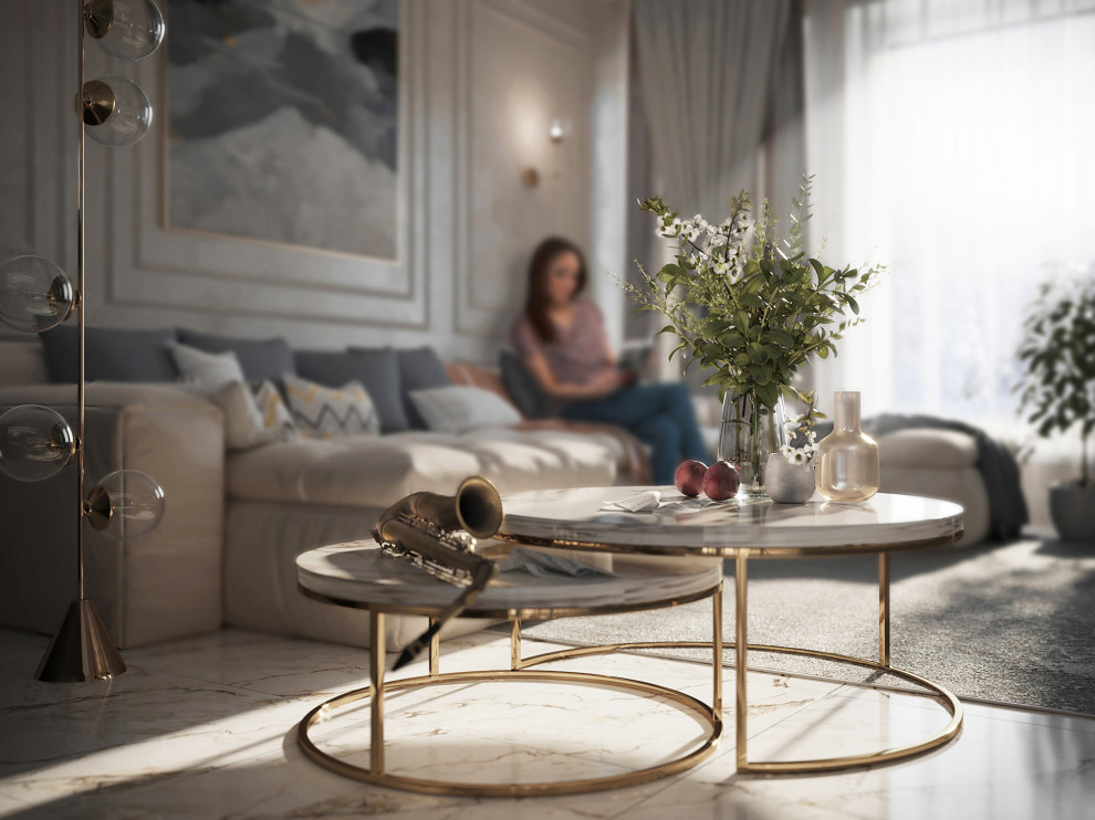 Художественная визуализация диванной зоны. Для души...