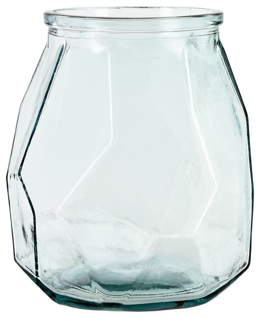 Couronne Co 74 4 Oz Origami Recycled Glass Hurricane Container 74 4 Oz Origami Recycled Glass Hurricane Container Contemporary Candleholders By Couronne Co