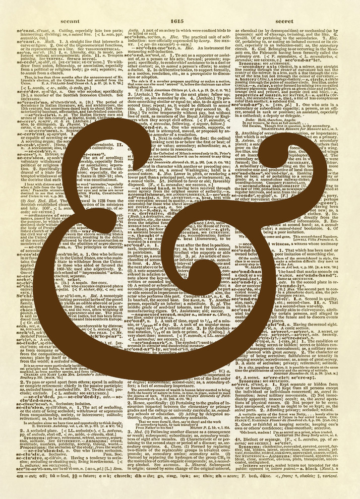 Ampersand Symbol, Sepia