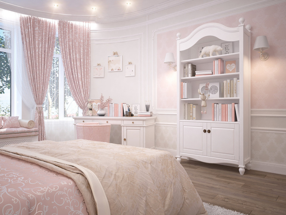 Розовая детская принцессы