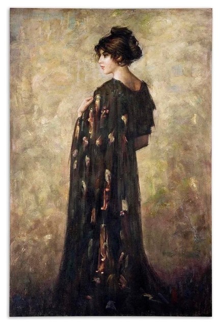 Grace Feyock Contemplation Lady Traditional Wall Art X-79123 ...