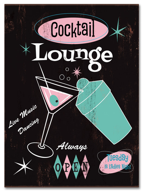 Fiona Stokes-Gilbert 'Cocktail Lounge' Canvas Art, 47 x 35