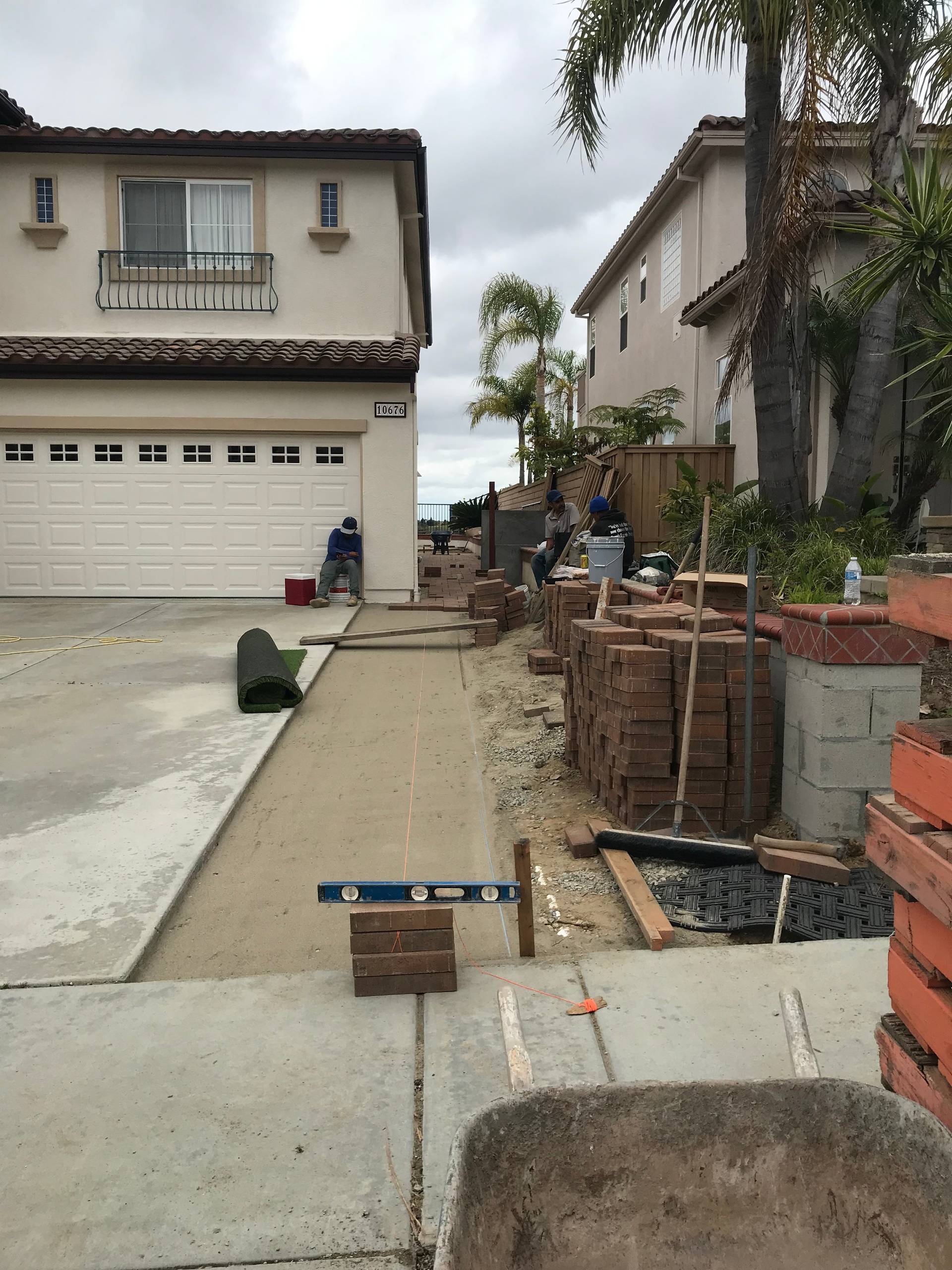 Paver Driveway Extension in Del Mar