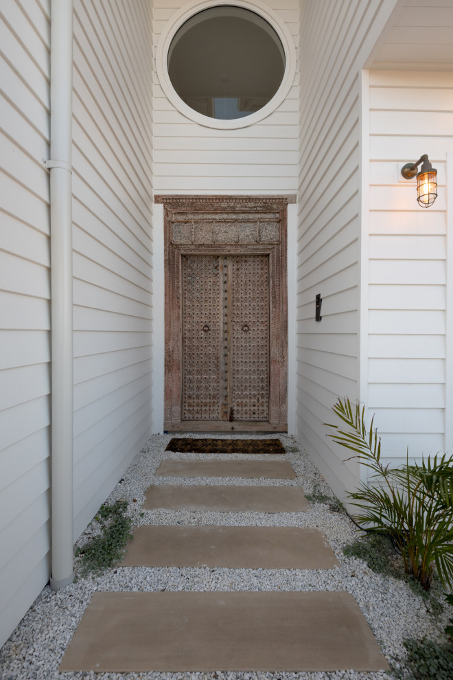Photo of a beach style entryway in Central Coast.