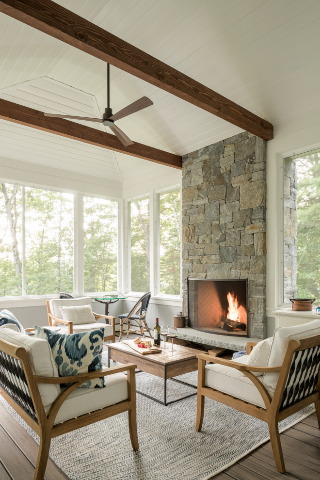 Royal River Point - Transitional - Porch - Portland Maine - by Kevin ...