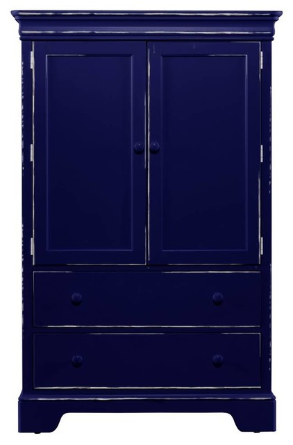 All Seasons Door Chest - True Blue Weathered Finish
