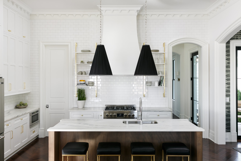 Mistflower - Kitchen - transitional kitchen idea in Louisville