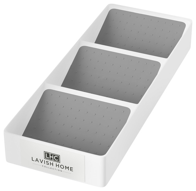 Lavish Home 3 Tier Nonslip Angled Shelf Drawer Organizer