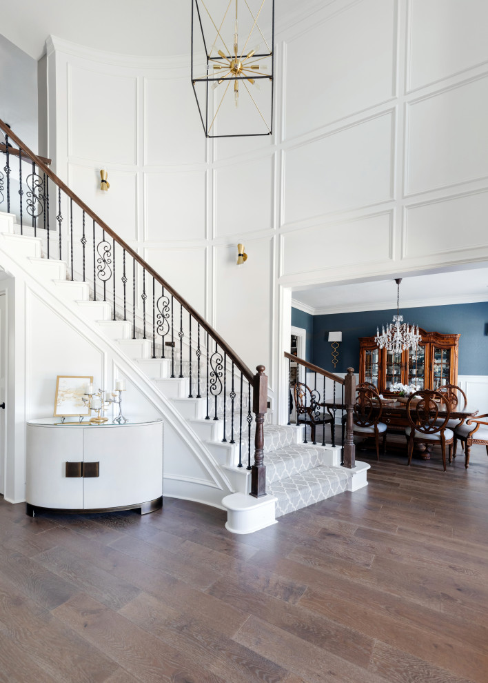 Inspiration for a transitional entryway remodel in Houston