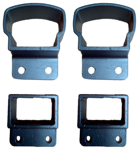 Contractor Deck Railing Fixed Level Post Connection Kits, Bronze