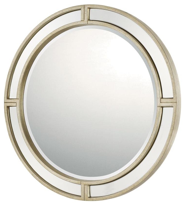 Capital Lighting Mirrors Round Decorative Mirror 724201mm Winter Gold Contemporary Wall By Buildcom Houzz Capital Lighting Mirrors Round, Stratton Home Décor S11541 Chloe Wall Mirror