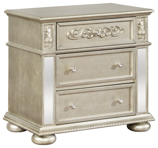 The Byland Collection 3 Drawer Bedside drawers table 