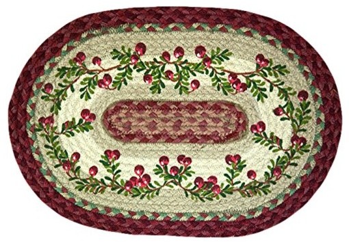 Pm Op 390 Cranberries Oval Placemat 13"X19"
