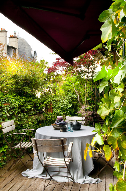 Paris XVI eclectic-terrace