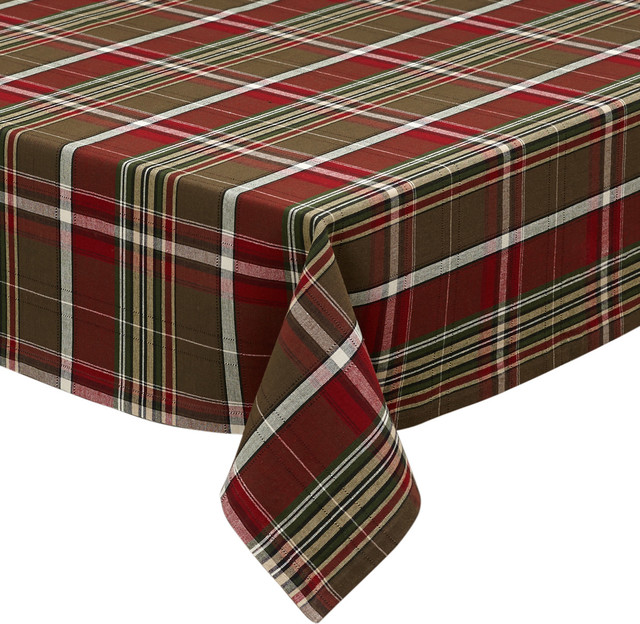 Forest Ridge Plaid Tablecloth, 60