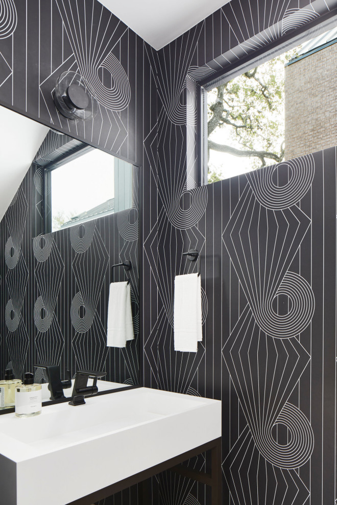 Bouldin Custom - Midcentury - Powder Room - Austin - by SLIC Design