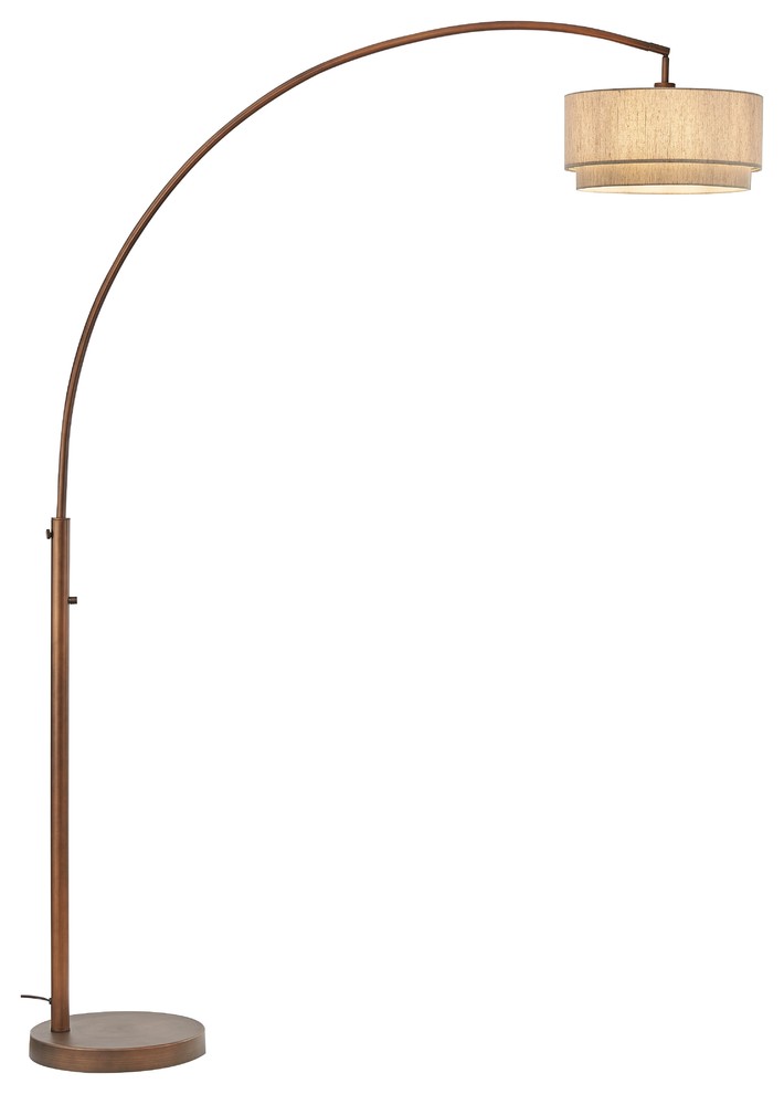 Artiva USA ElenaII 82" LED Arched Floor Lamp Double Shade Dimmer, Antique  Bronze - Transitional - Floor Lamps - by Artiva | Houzz