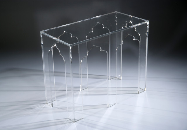 Clearly Classic Collection - Alexander Double Table in Clear