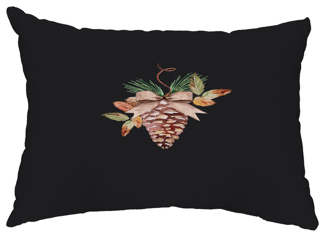 Natural Ornament 14 X20 Holiday Print Decorative Outdoor Throw