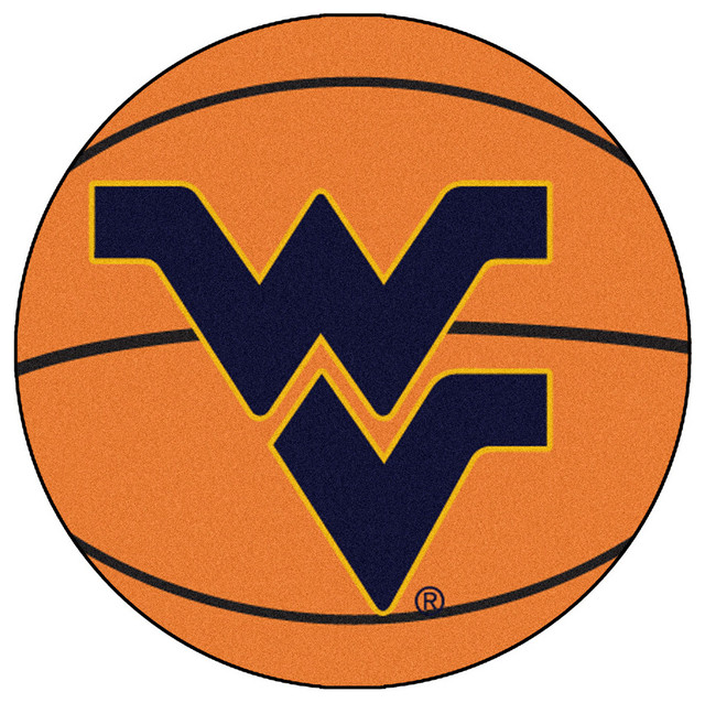 West Virginia Mountaineers Basketball Area Rug