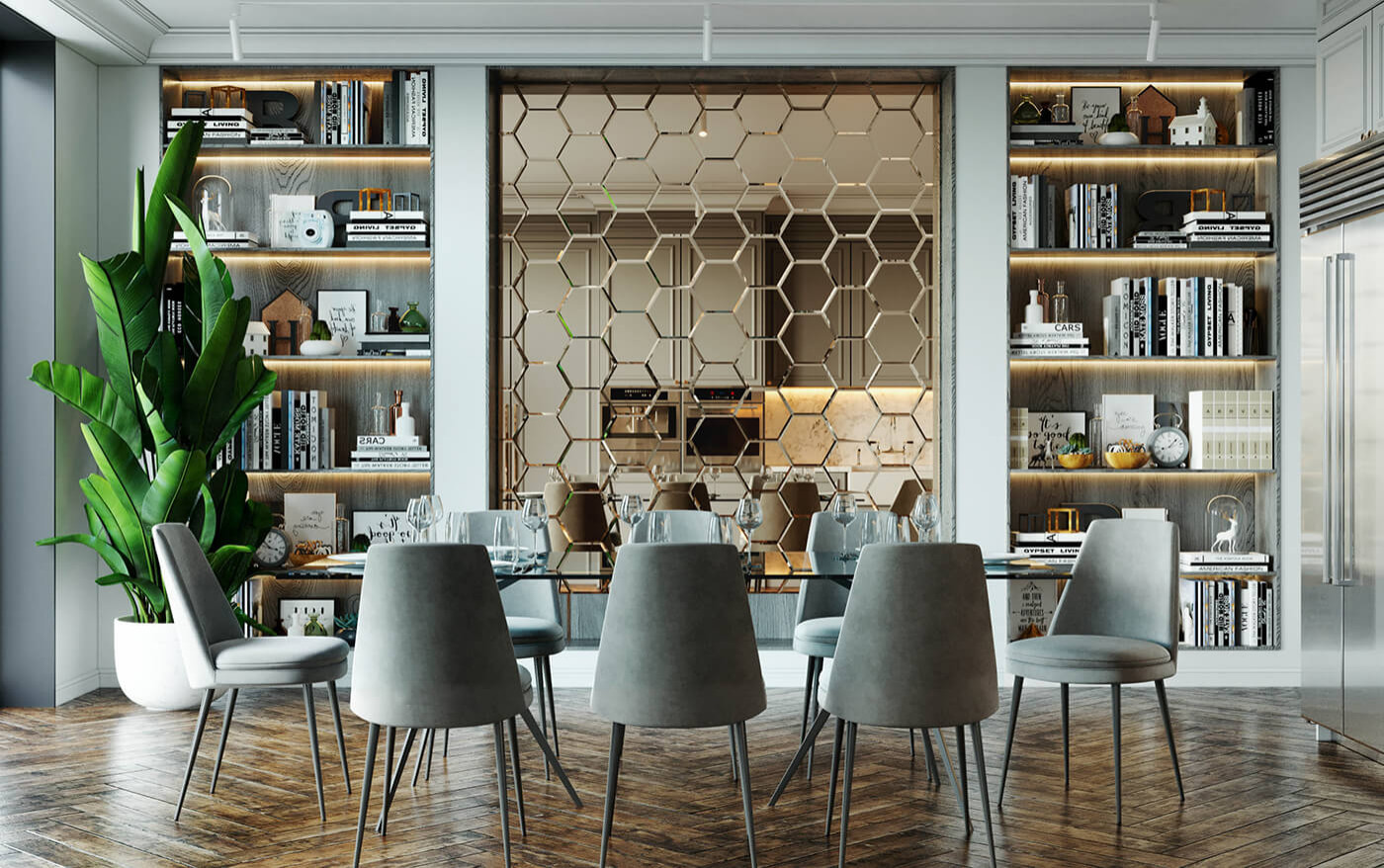 Зеркальное панно Бергамо