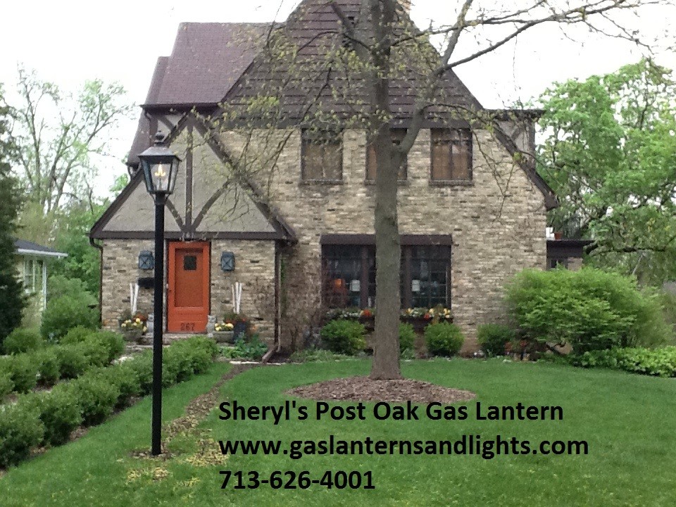 Sheryl's Post Mounted Gas Lanterns