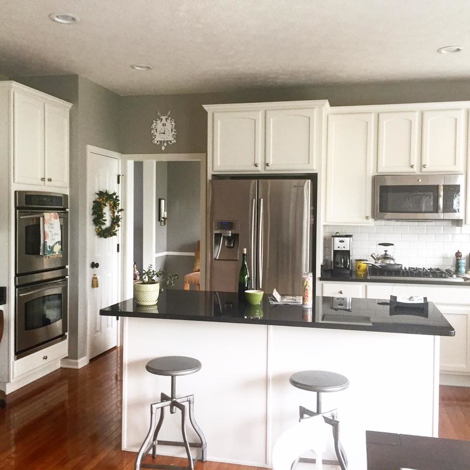 Fresh and clean white cabinets