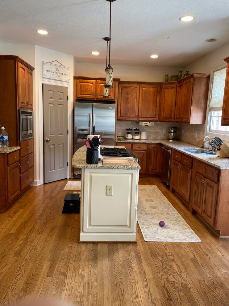 Before and after kitchen refresh.