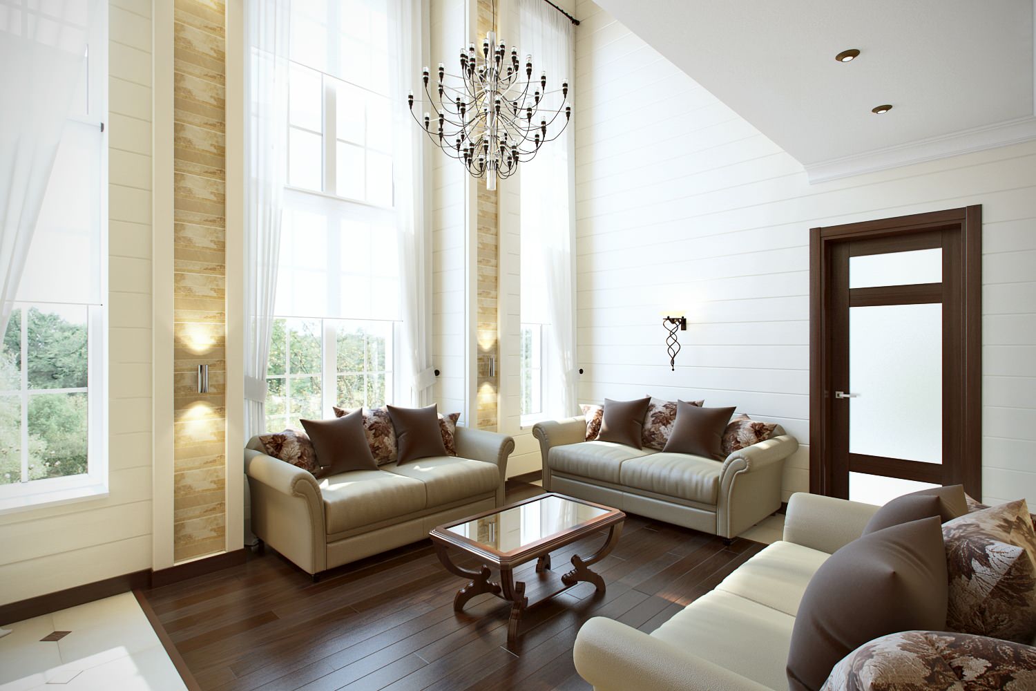 Дизайн интерьера загородного дома г. Москва ЖК Заповедный парк