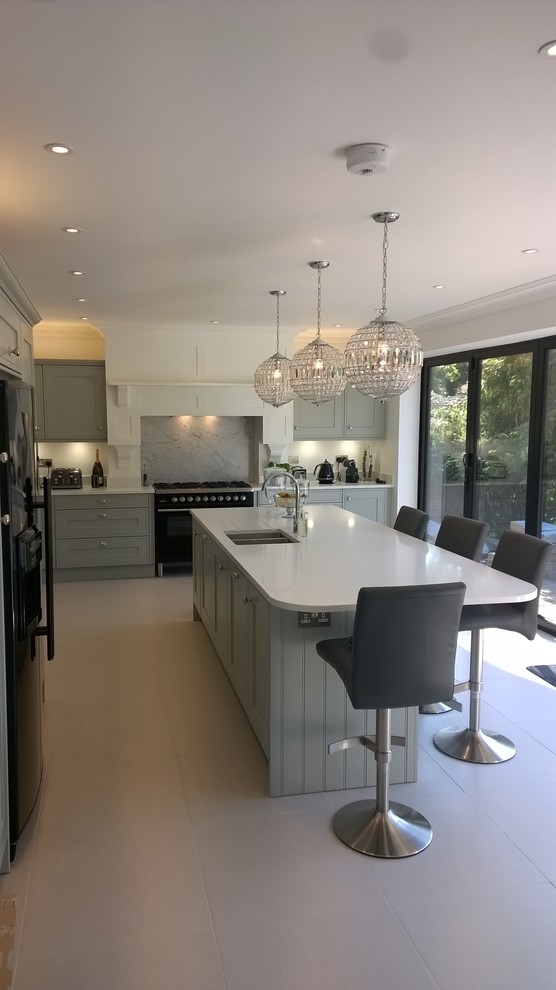 Contemporary kitchen in Buckinghamshire.
