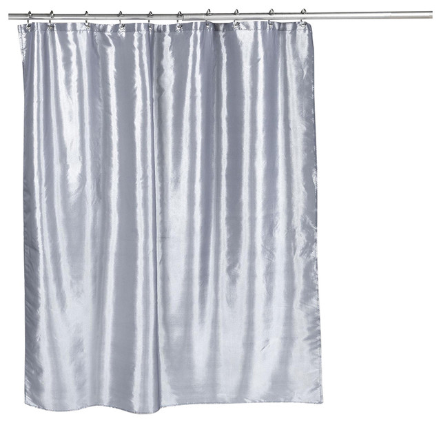 Carnation Home Shimmer Faux Silk Shower Curtain In Pewter Carnation Home Shimmer Fauxsilk Shower Curtain In Pewter