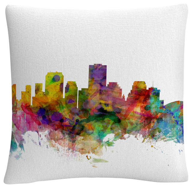 Michael Tompsett 'New Orleans Louisiana Skyline' Decorative Throw