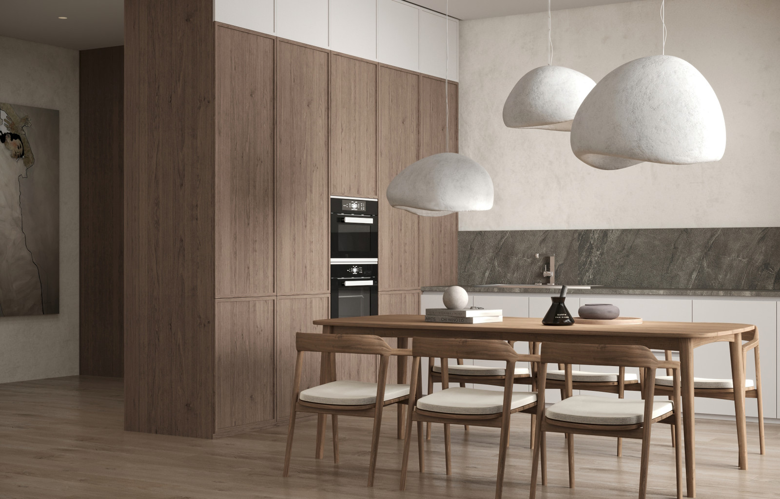 Визуализация кухни-гостиной