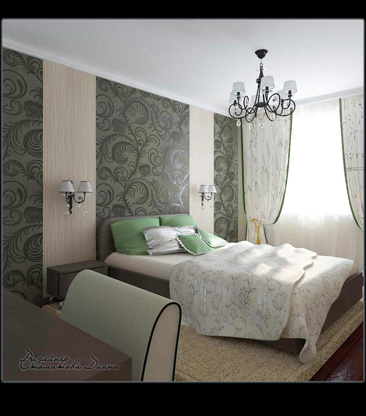 Квартира "классика в зеленом"