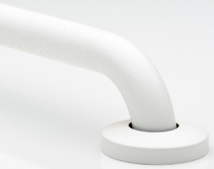 no drilling required Grab Bars - 250lb rated, Super Grip White, 12", 1-1/4" Dia