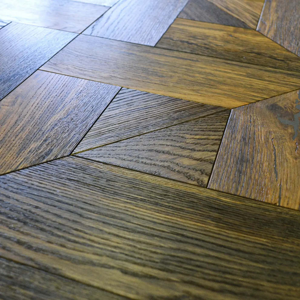 Модульный паркет из мореного дуба