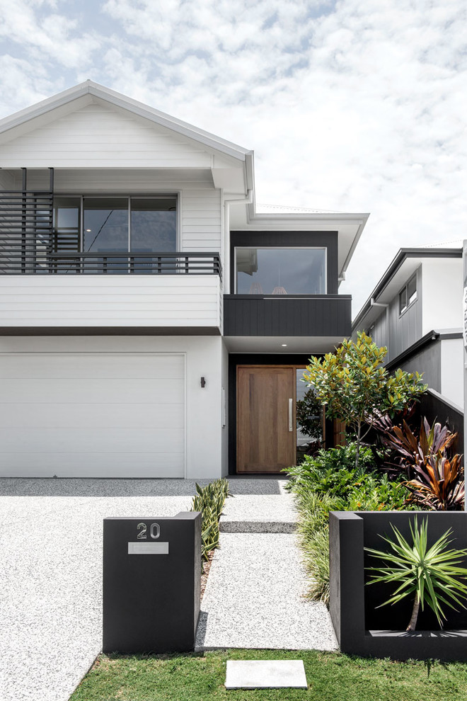 This is an example of a scandinavian exterior in Brisbane.