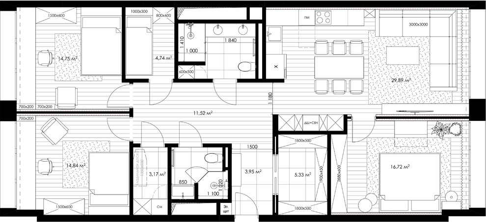 Современная квартирка как в кино